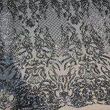 Stretch Sequins Fabric Luna Sequin Mesh