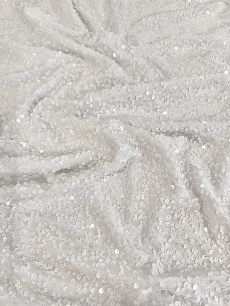 Sequin Velvet White