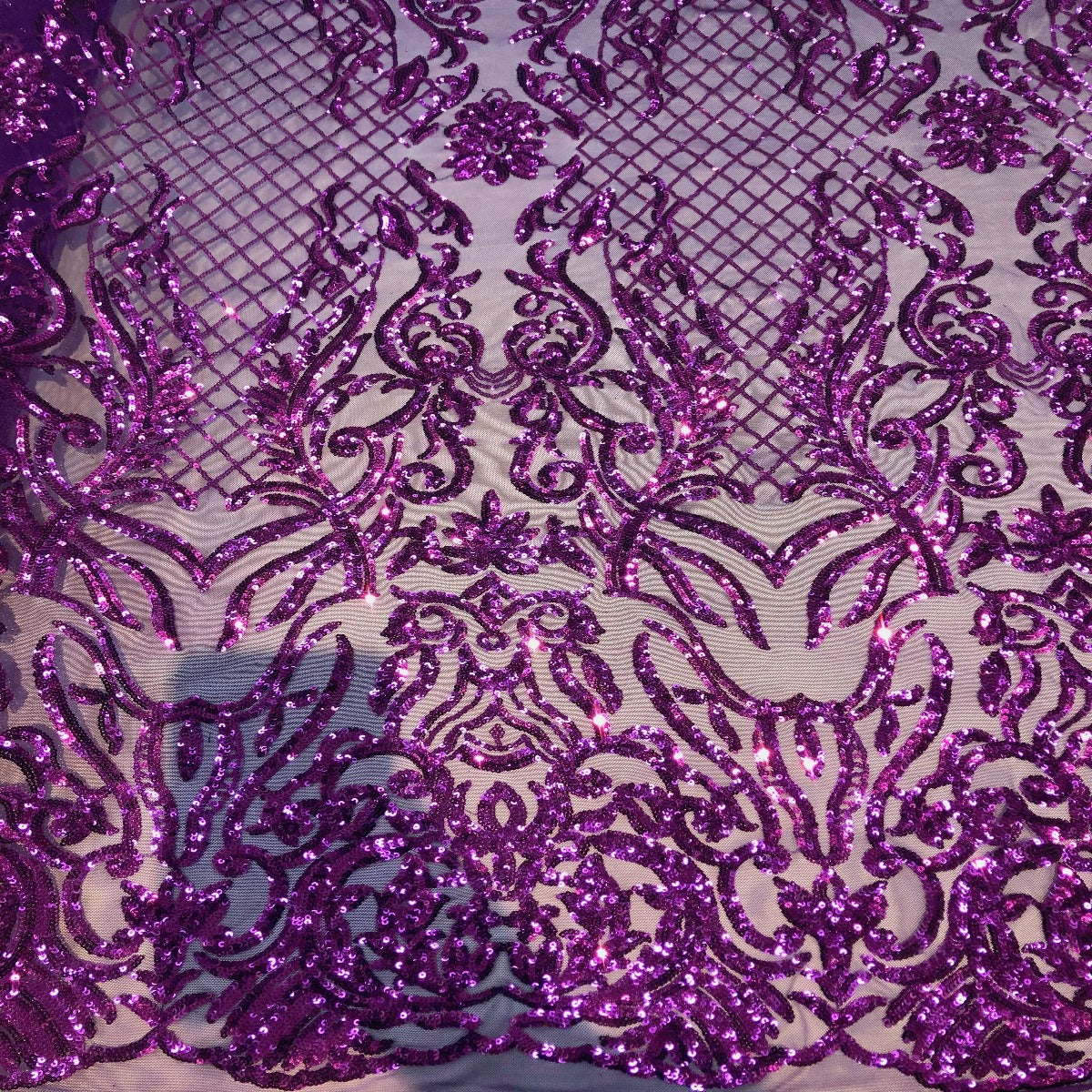 Stretch Sequins Fabric Luna Sequin Mesh