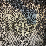 Stretch Sequins Fabric Luna Sequin Mesh