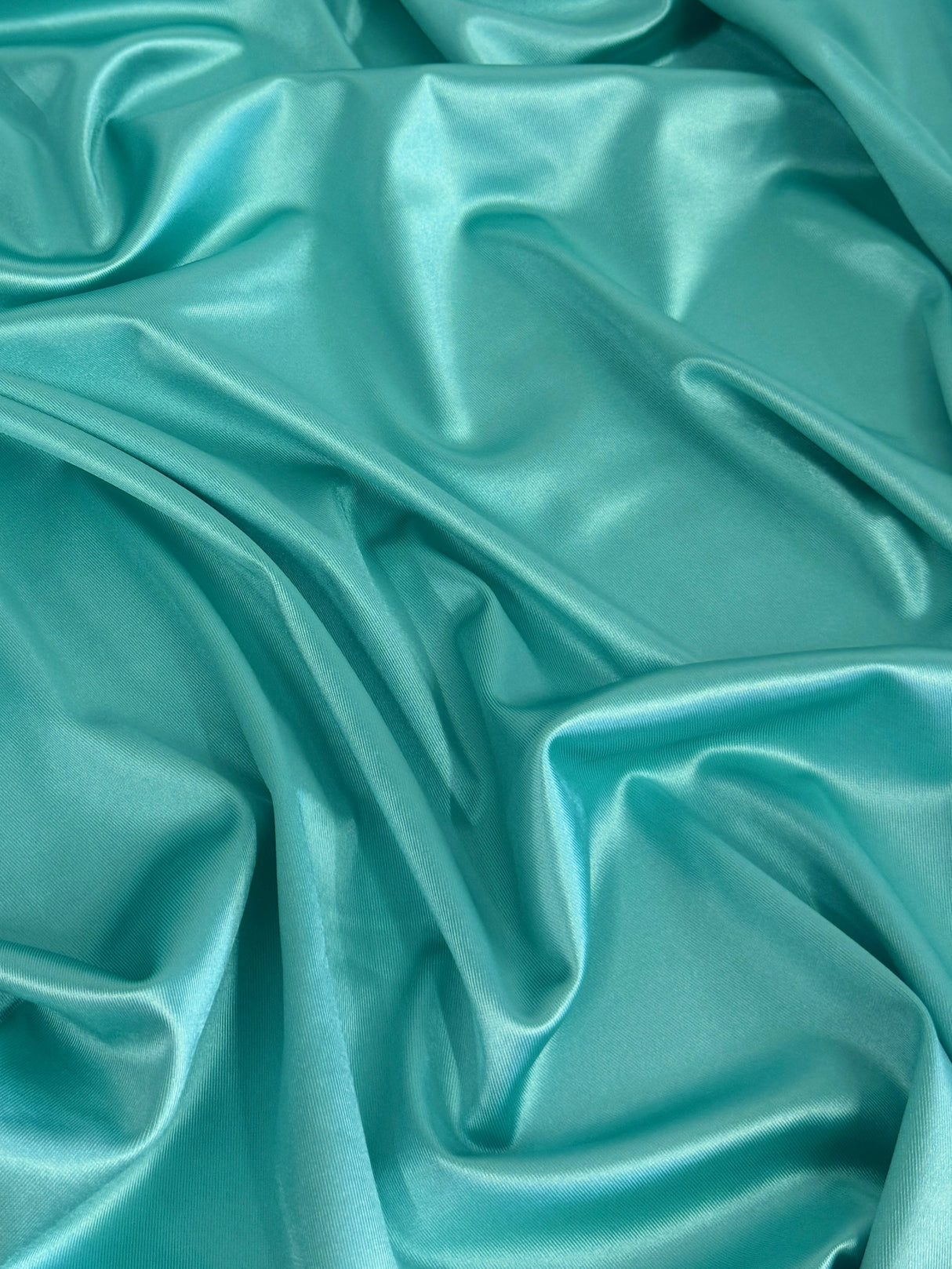 Shiny Nylon Spandex Tiffany Blue