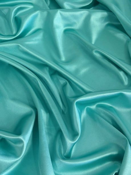 Shiny Nylon Spandex Tiffany Blue