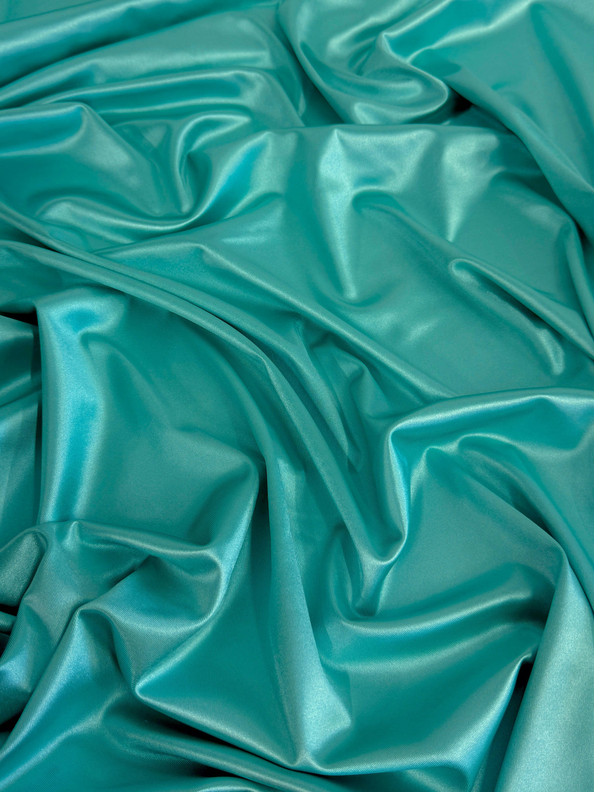 Shiny Nylon Spandex Tiffany Blue