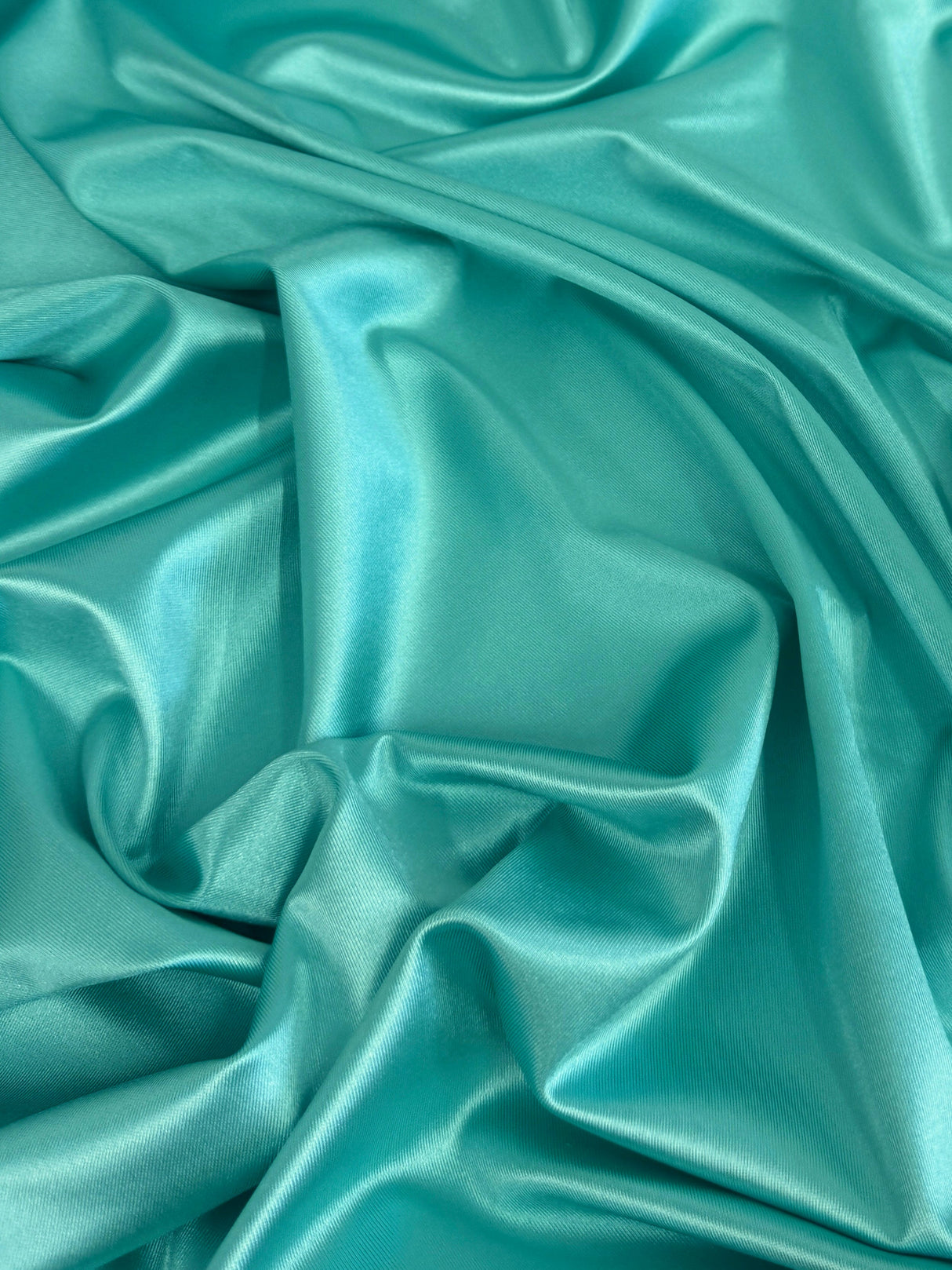 Shiny Nylon Spandex Tiffany Blue