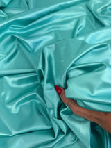 Shiny Nylon Spandex Tiffany Blue