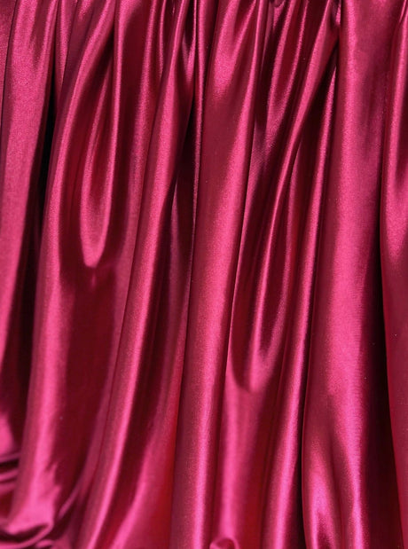 Shiny Nylon Spandex Wine