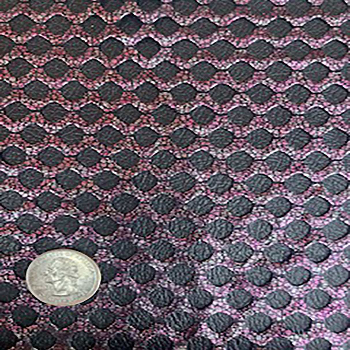 Polyester Fish Net Fabric Two-Tone Foil 60"