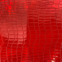 Iridescent Faux Crocodile Vinyl Fabric - 100% Polyester, Iridescent Crocodile Texture, 54" Width (1 Yard)