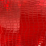 Iridescent Faux Crocodile Vinyl Fabric - 100% Polyester, Iridescent Crocodile Texture, 54" Width (1 Yard)