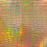 Iridescent Faux Crocodile Vinyl Fabric - 100% Polyester, Iridescent Crocodile Texture, 54" Width (1 Yard)