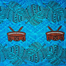Monstera Double Border Cotton Fabric - Traditional Tongan Motifs, 36" X 45" (1 Yard)