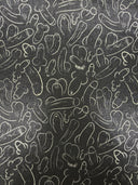 Plentiful Penises Mystique Holographic Spandex Fabric - Black, Blue, 4-Way Stretch, 36" Width (1 Yard)
