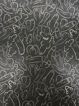 Plentiful Penises Mystique Holographic Spandex Fabric - Black, Blue, 4-Way Stretch, 36" Width (1 Yard)