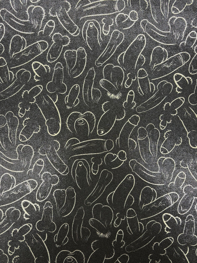 Plentiful Penises Mystique Holographic Spandex Fabric - Black, Blue, 4-Way Stretch, 36" Width (1 Yard)