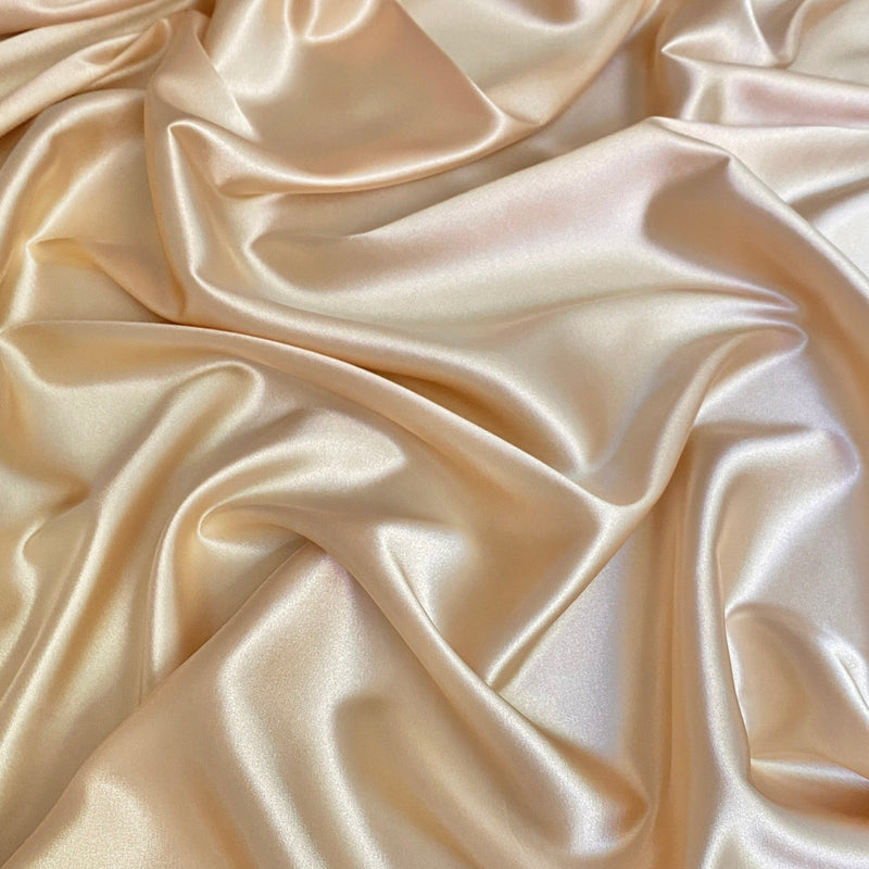 Stretch Silk Charmeuse Gold Champagne