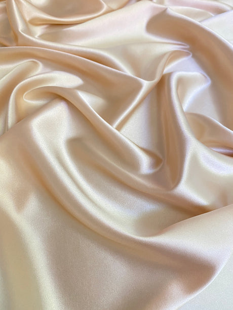 Stretch Silk Charmeuse Gold Champagne
