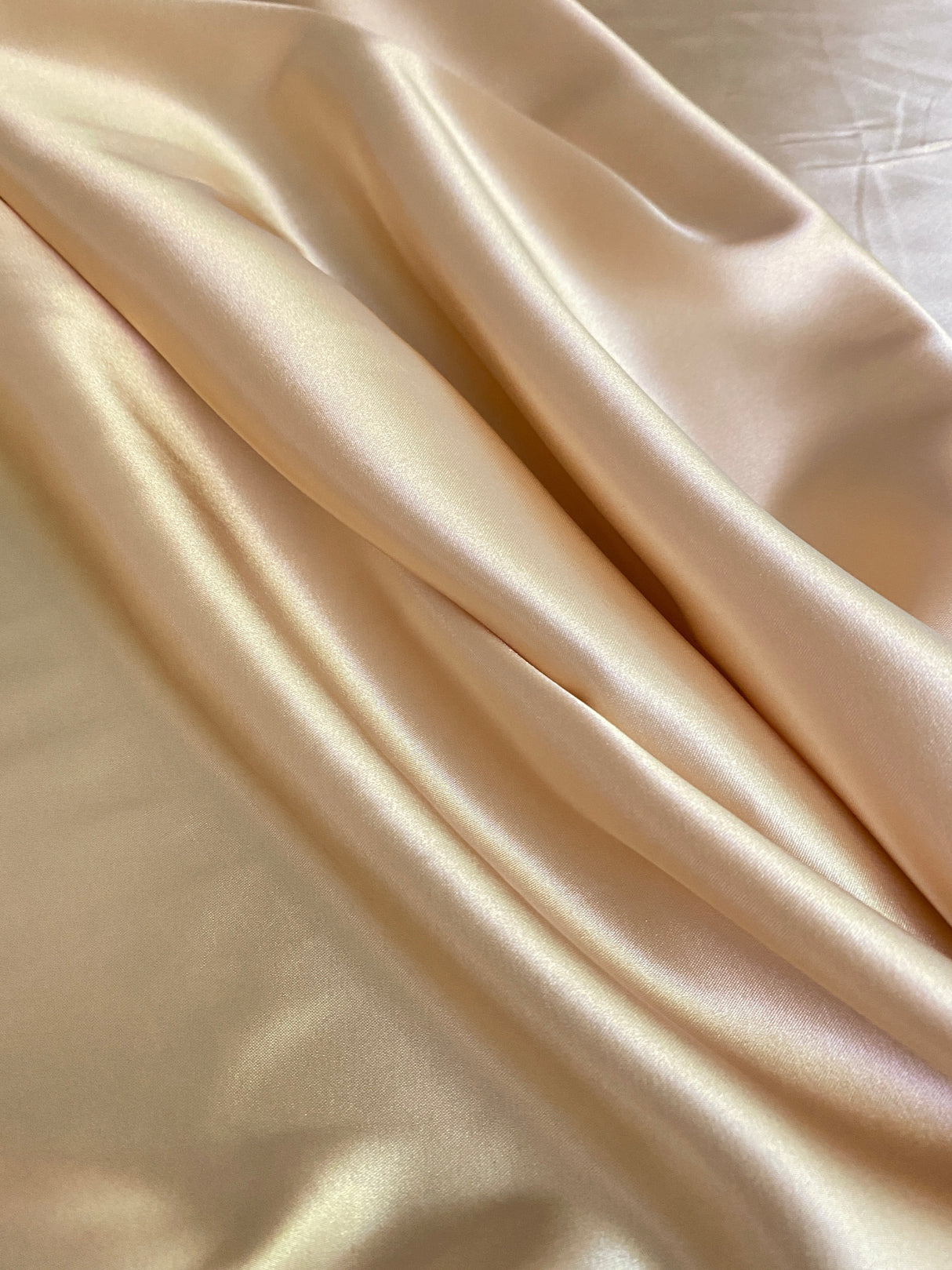 Stretch Silk Charmeuse Gold Champagne