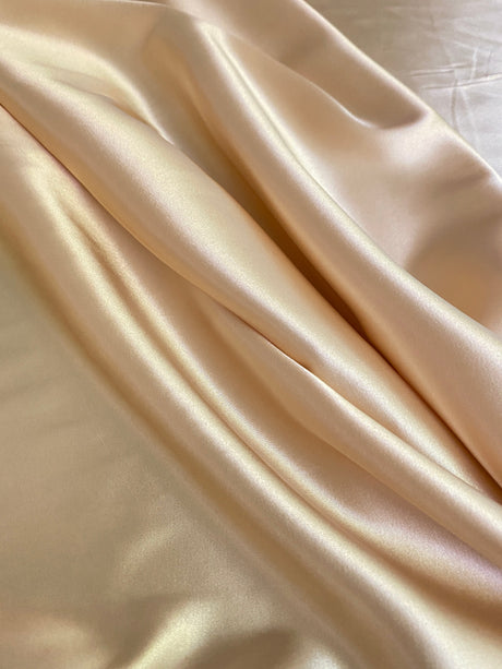Stretch Silk Charmeuse Gold Champagne