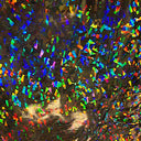 Hologram Vinyl Spandex Broken Glass Fabric 60"