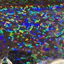Hologram Vinyl Spandex Broken Glass Fabric 60"