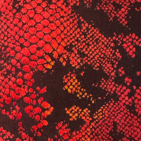 Hologram Tricot Nylon Spandex Fabric Viper Snake 60"