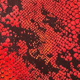 Hologram Tricot Nylon Spandex Fabric Viper Snake 60"