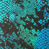 Hologram Tricot Nylon Spandex Fabric Viper Snake 60"