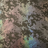 Hologram Tricot Nylon Spandex Fabric Viper Snake 60"