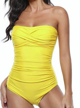 Shiny Nylon Spandex Yellow