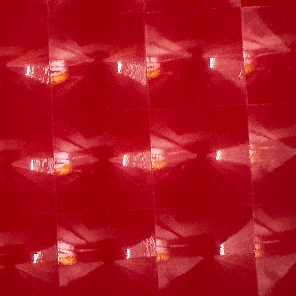 Stretch Vinyl Fabric Square Mirror 60" Red Black White