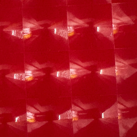 Stretch Vinyl Fabric Square Mirror 60" Red Black White