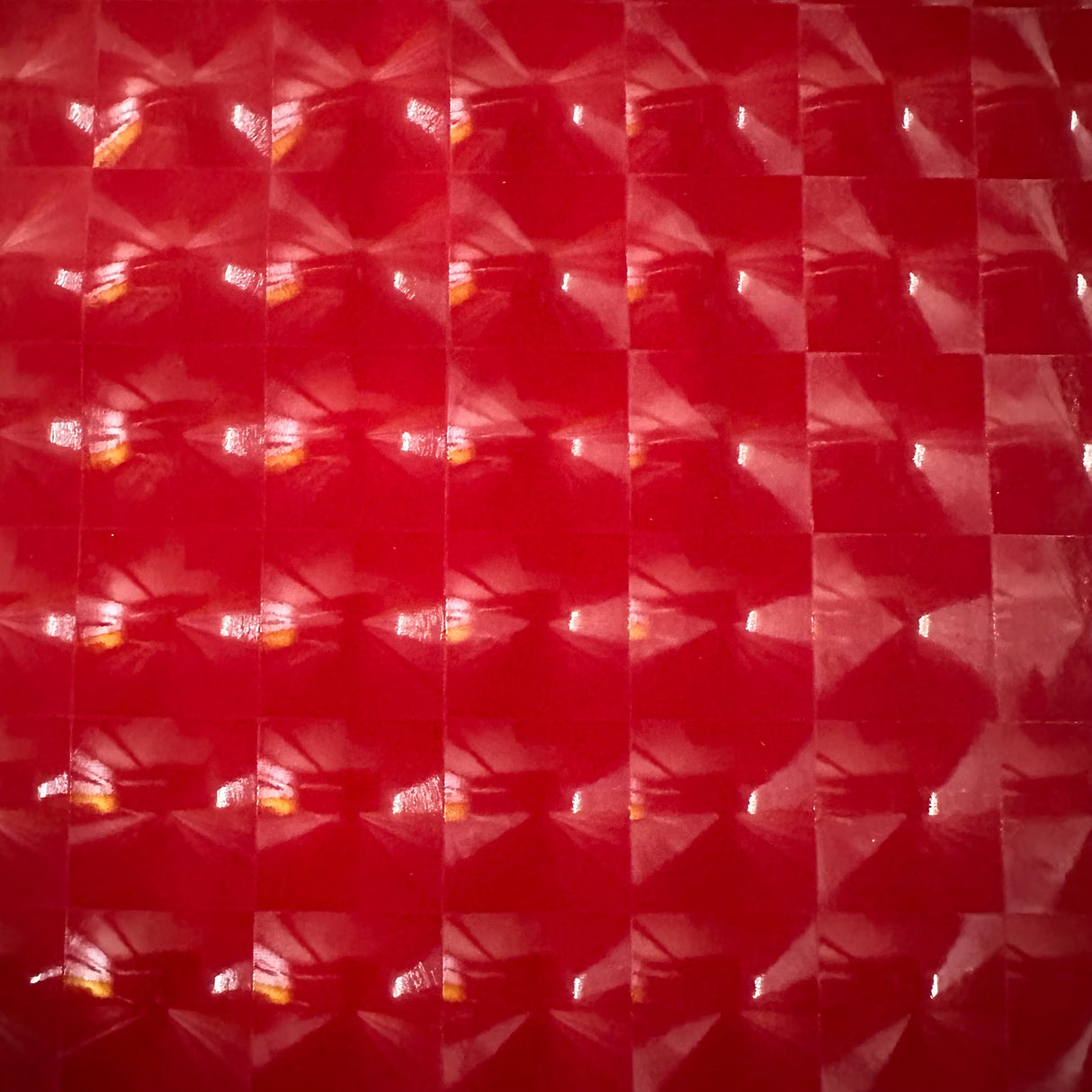 Stretch Vinyl Fabric Square Mirror 60" Red Black White