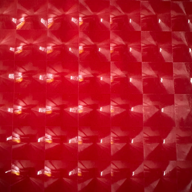 Stretch Vinyl Fabric Square Mirror 60" Red Black White