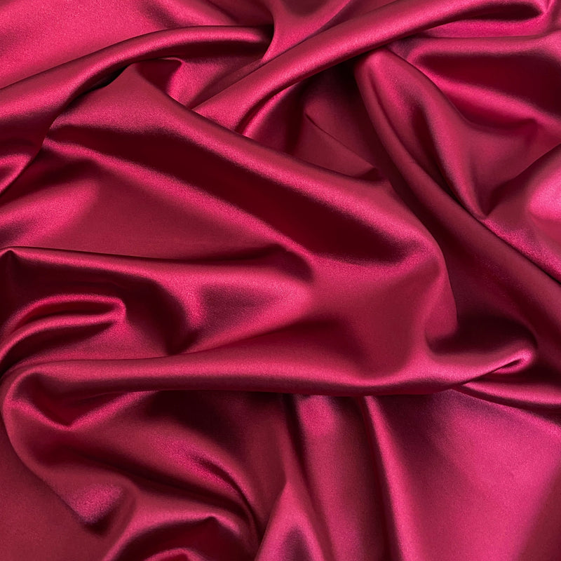 Stretch Satin Cranberry