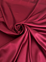 Stretch Satin Cranberry