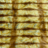 Faux Fur Shag Fabric Golden Brown Foxtail Print Multicolor