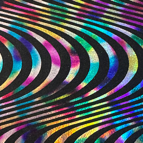 Nylon Spandex Hologram Tricot Fabric 4-Way Stretch