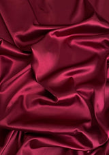 Stretch Satin Cranberry