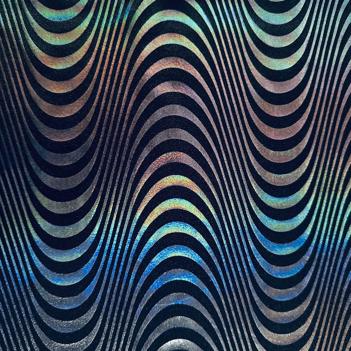 Nylon Spandex Hologram Tricot Fabric 4-Way Stretch