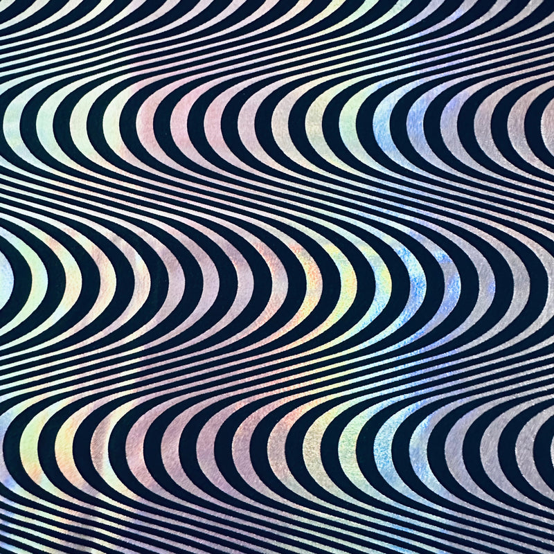 Nylon Spandex Hologram Tricot Fabric 4-Way Stretch