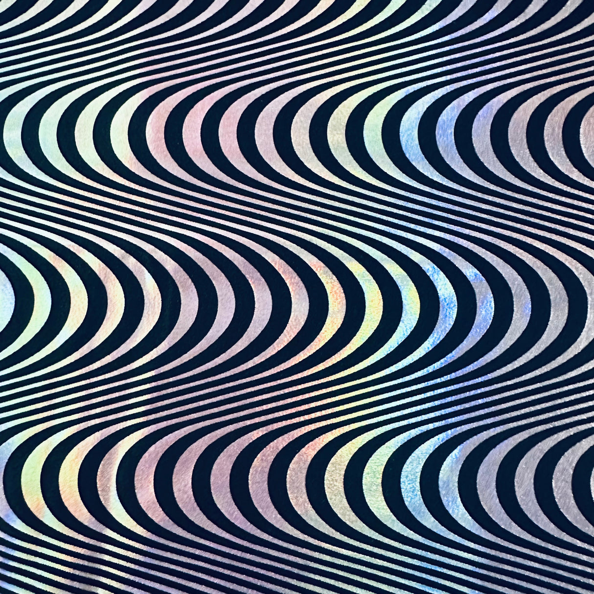Nylon Spandex Hologram Tricot Fabric 4-Way Stretch