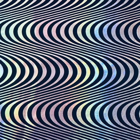 Nylon Spandex Hologram Tricot Fabric 4-Way Stretch