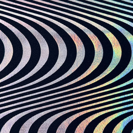 Nylon Spandex Hologram Tricot Fabric 4-Way Stretch