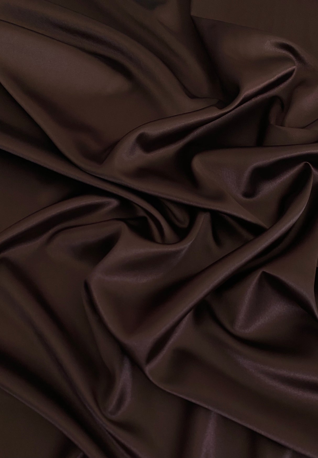 Stretch Satin Dark Chocolate