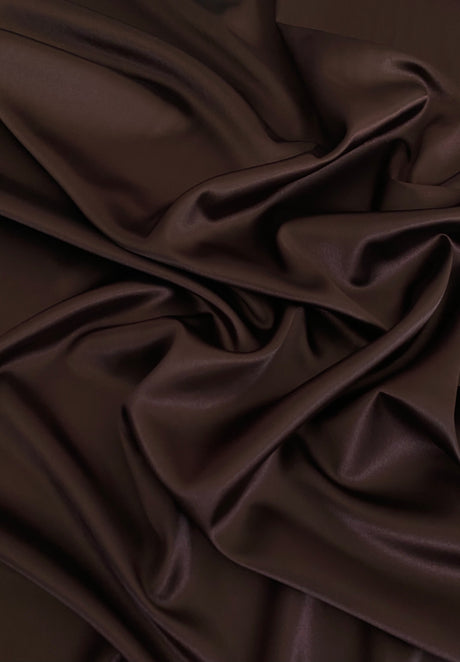 Stretch Satin Dark Chocolate