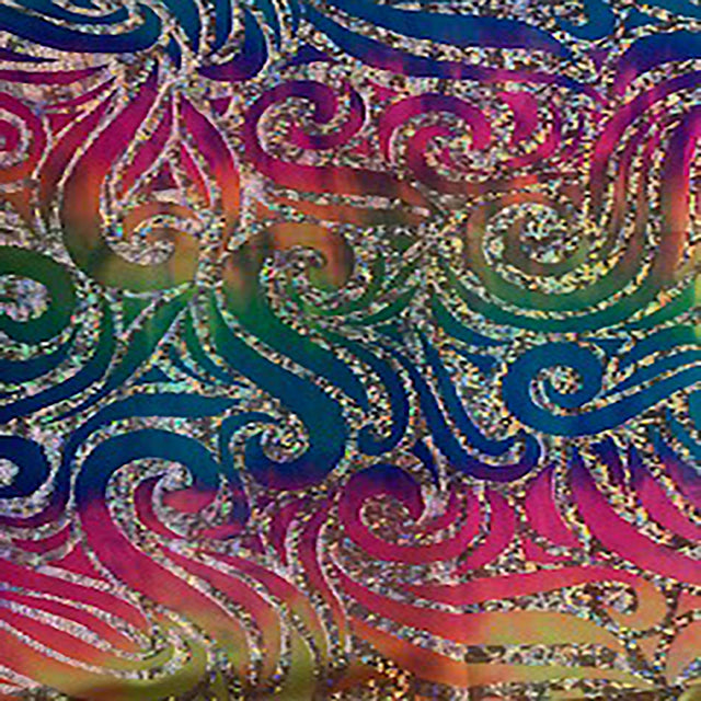 Nylon Spandex Tie Dye Paisley Snake Fabric