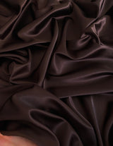 Stretch Satin Dark Chocolate