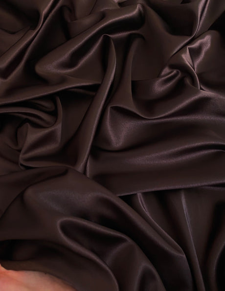 Stretch Satin Dark Chocolate