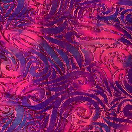 Nylon Spandex Tie Dye Paisley Snake Fabric