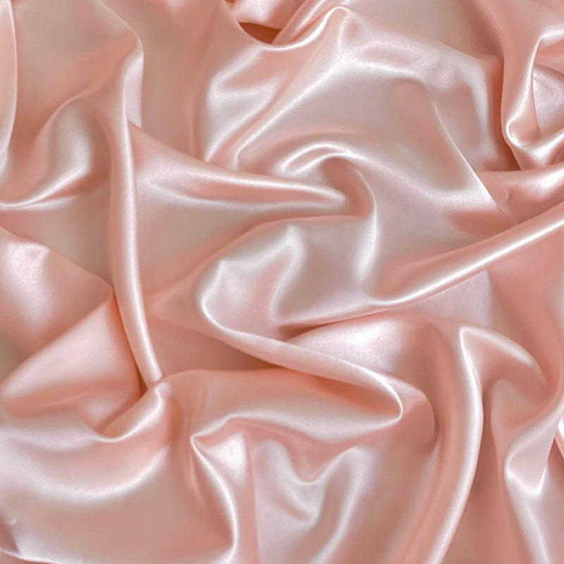 Stretch Satin Blush Pink